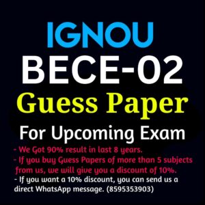 IGNOU BECE-02 GUESS PAPER