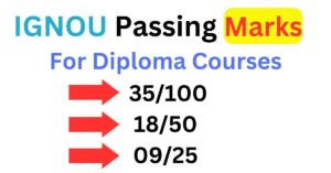 ignou passing marks for diploma courses