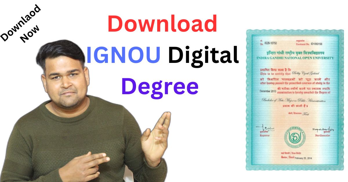 Download ignou digital degree