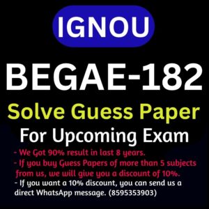 IGNOU BEGAE-182