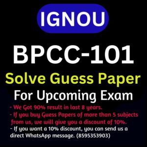 IGNOU BPCC-101