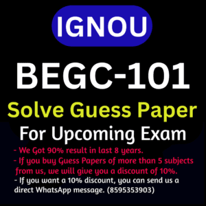 IGNOU BEGC-101