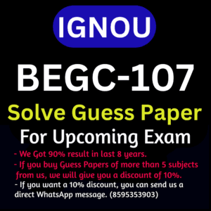 IGNOU BEGC-107