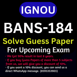 IGNOU BANS-184