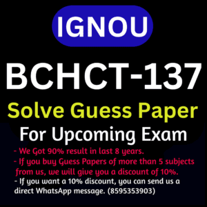 IGNOU BCHCT-137