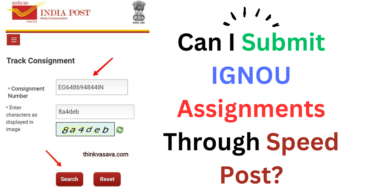 Can I Submit IGNOU Assignments Through Speed Post?
