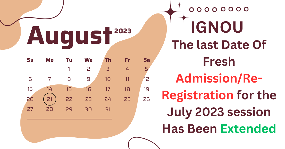 Ignou Re-Registration And Fresh Admission